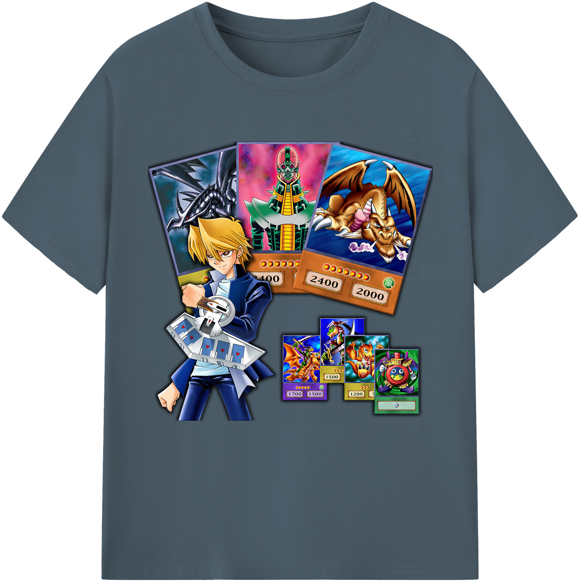 （画像用） 遊☆戯☆王 Yu-Gi-Oh! 綿100％半袖Tシャツ（フロントプリント）